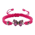 thumbnail image 1 of Openpig Butterfly Charm Bracelet String Handmade Woven Adjustable Braided Rope for Couple Women Friendship Party Jewelry, 1 of 2