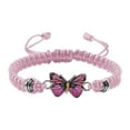 thumbnail image 1 of Openpig Butterfly Charm Bracelet String Handmade Woven Adjustable Braided Rope for Couple Women Friendship Party Jewelry, 1 of 2