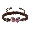 thumbnail image 1 of Openpig Butterfly Charm Bracelet String Handmade Woven Adjustable Braided Rope for Couple Women Friendship Party Jewelry, 1 of 2