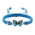 thumbnail image 1 of Openpig Butterfly Charm Bracelet String Handmade Woven Adjustable Braided Rope for Couple Women Friendship Party Jewelry, 1 of 2