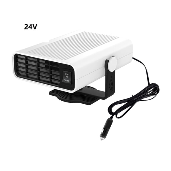 Openpig Car Heater Vehicle Fan 2 in1 Portable 30 Seconds Fast Heating Quickly Defrosts Defogger 24V 150W Auto Heater Cooling Fan Plug in Cig Lighter Demister