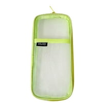 Openpig Clear Mesh Pencil Case Pouch, Clearly Visible Grid Pen Cases Organizer For Pencil, Zipper Transparent Stationary Makeup Bag