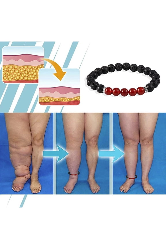 Clearance Anti-Swelling Black Anklet For Men Women 1 Pcs Chakra Energy Protection Anklet Swelling,Beaded Bracelet Gifts