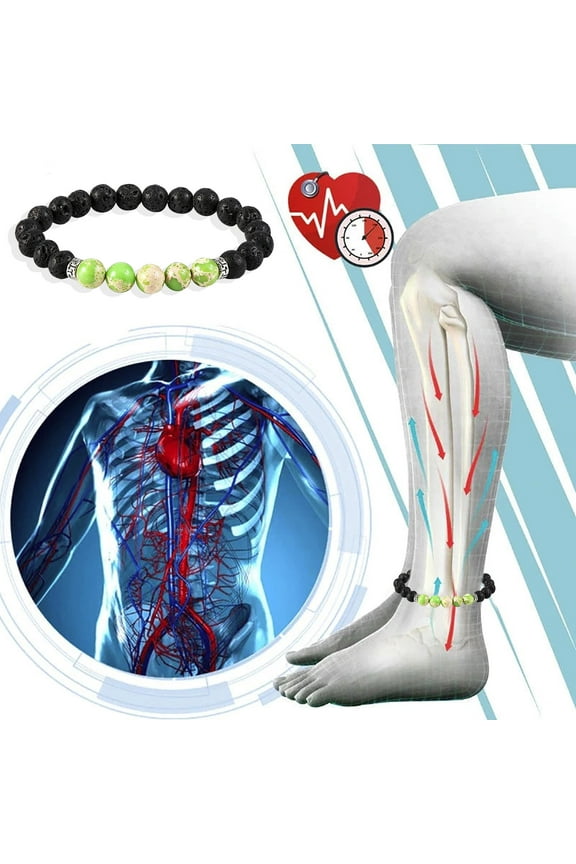 Clearance Anti-Swelling Black Anklet For Men Women 1 Pcs Chakra Energy Protection Anklet Swelling,Beaded Bracelet Gifts