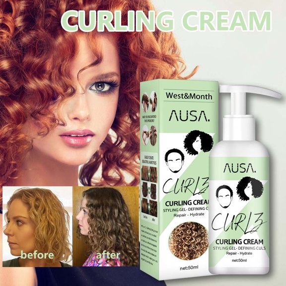 Openpig Clearance Curly Hair Elastin Moisturizing Curly Hair Styling Elastic Strengthening Hair Smoothing Frizz And Hair Care50ml