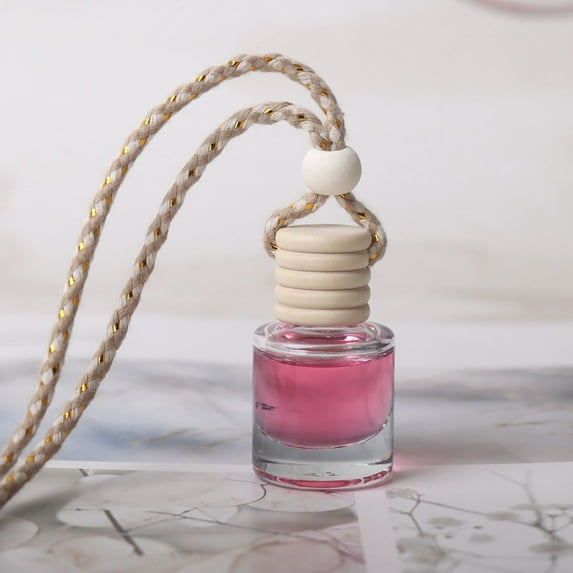 Openpig Clearance Hanging Freshener And Oil Diffuser Automobile Aromatherapy Diffuser Mini Glass Bottle Pendant Freshener Diffuser For Fragra 10ML