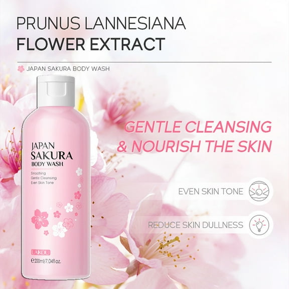 Openpig Clearance Japanese Japanese Cherrys Inflorescence Body Wash 200ml, Help Skin Moisturize, Soft Skin Clean
