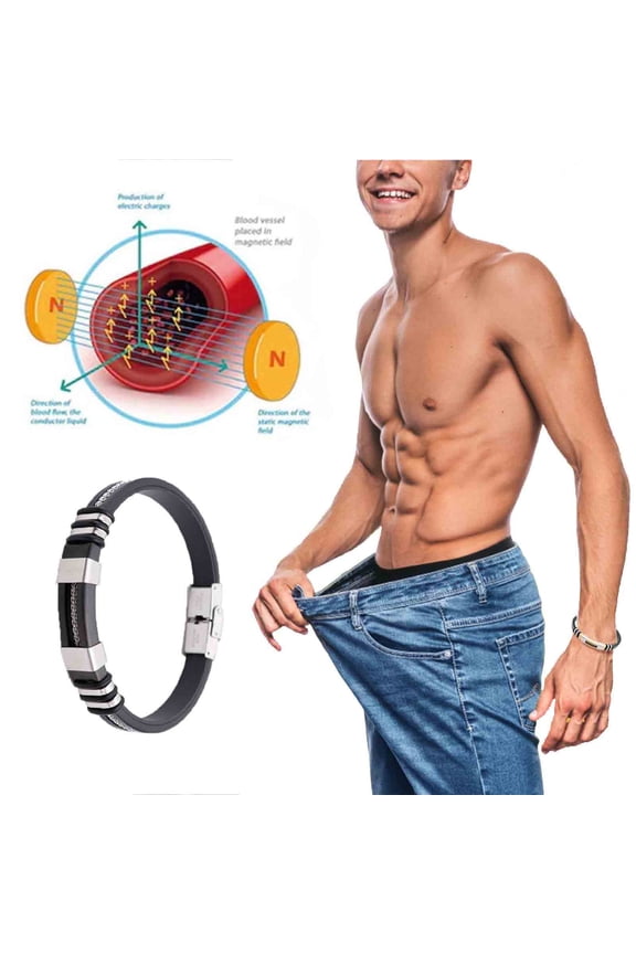 Clearance Negative Bracelet, Men's Titanium Steel Bracelet,The Wristband Emits Negative Body's Energy Channels To Circulation.