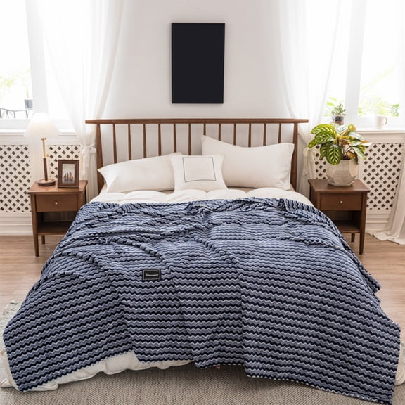 Openpig Cool Feeling Silk Summer Blanket Machine Washable Conditioning Blanket Thickened Warm Conditioning Napping Blanket Woven Blanket