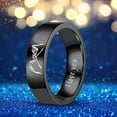 thumbnail image 1 of Openpig Couples Promise Rings I Love You Rings Relationship for Long Distance Jewelry Gifts for Anniversary Valentines Day(Size 13), 1 of 2
