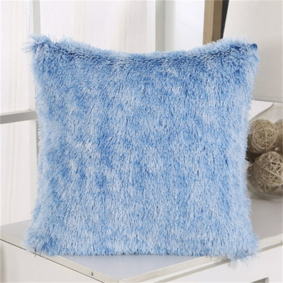 Openpig Decorative Throw Pillow Covers 16.9x16.9, Fluffy Pillow Covers New Luxury Faux Fur Square Sofa Pillow Covers for Sofa Couch Living Room Bedroom, No Pillow Insert
