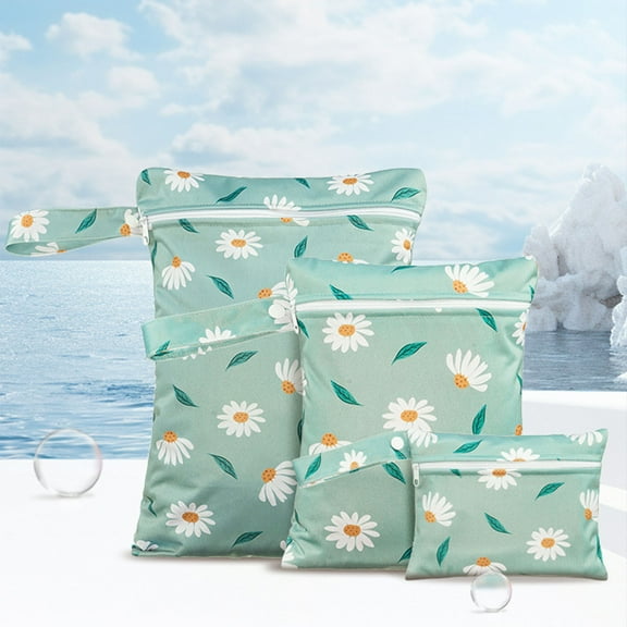 Openpig Diaper Wet Dry Bags for Baby Cloth Diapers - 3pcs/set Waterproof Reusable Washable Travel Bags, Gym Bag, Pool, Daycare Soiled Baby Items Yoga Gym Bag for Swimsuits & Wet Clothes