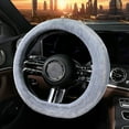 thumbnail image 1 of Openpig Elastic Fuzzy Steering Wheel Cover, 15'' Soft Steering Wheel Protector for Warm Winter, Anti-Slip Fluffy Car Wheel Covers, Universal Car Interior Decor Accessories for Women Men, 1 of 9