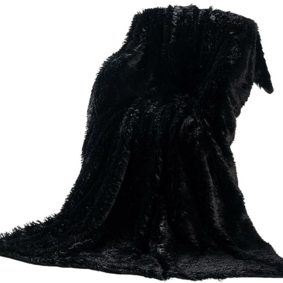 Openpig Faux Fur Throw Blanket, Super Soft Lightweight Shaggy Fuzzy Blanket Warm Cozy Plush Fluffy Decorative Blanket for Couch, Bed, Chair(31"x47")