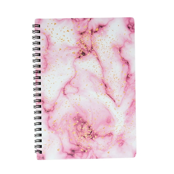 Openpig Flip Coil Journal Notebook, Strong TwinWire Binding with A5 Premium Paper, Marble Pattern College Notebook, Perfect for School Office