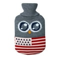 thumbnail image 1 of Openpig Hot Water Bag Hot Water Bottle Heat Up and Refreezable Hot Cold Pack with Knit Cover for Pain Relief Hot Cold Therapy, Cartoon Owl, 1 of 1