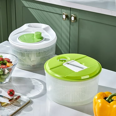 Openpig Lettuce Dryer, Lettuce Spinner, Hand Cranked Quick Salad Spinner Large, Fruit Cleaner Spinner For Washing, Spinning, And Draining Greens, Fruits And Vegetables