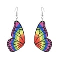 thumbnail image 1 of Openpig Lightweight Colorful Wooden Rainbow Earrings for Women Colorful Rainbow Pride Wooden Dangle Earrings Rainbow Butterfly Earrings Jewelry Gifts, 1 of 4