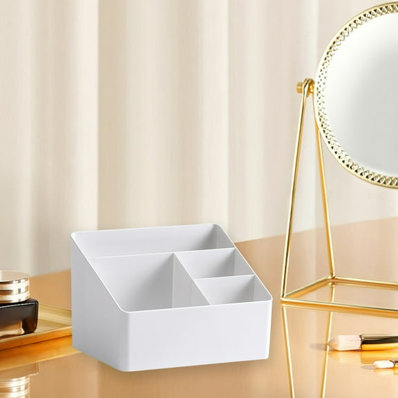 Openpig Makeup Brush Organizer, Plastic Makeup Brush Holder, Lipstick Organizer, Desktop Storage Box Countertop Makeup Supplies, Eyeliner, Jewelry, Stationery in Vanity, Bathroom, Office