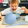 thumbnail image 1 of Openpig Microwave Ramen Bowl, 4-Piece Set Ramen Bowl Set,Ramen Noodle Cooker with Lid and Handle, Comes with Spoon And Fork For Home Office Dorm Room College, 1 of 4