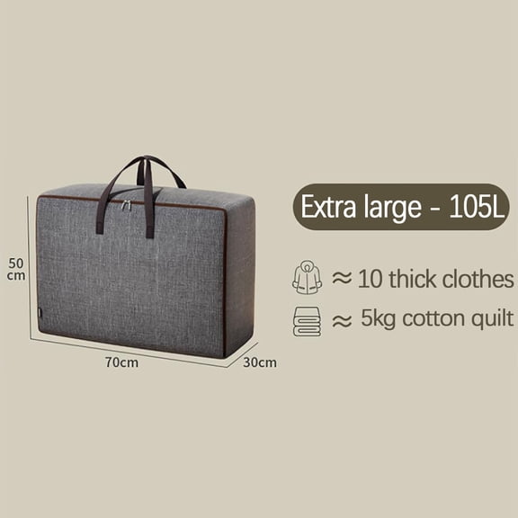 Openpig Moisture-Proof Storage Moving Travel Bag for Comforter Pillow Blanket Quilt Bedding Clothes/Water-Resistant Linen Fabric/Storage Container for Closet Under-Bed