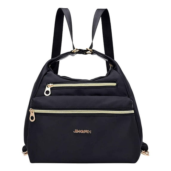 Openpig Multi-Pocket Crossbody Bag for Women Convertible Nylon Shoulder Bag Travel Backpack Purse