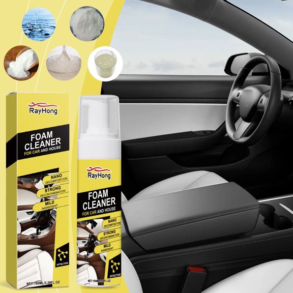 Openpig Multi-Purpose Foam Cleaner for Car, All Around Master Foam Cleaner, Car Interior Foam Cleaner, Upholstery Cleaner for Car Seats