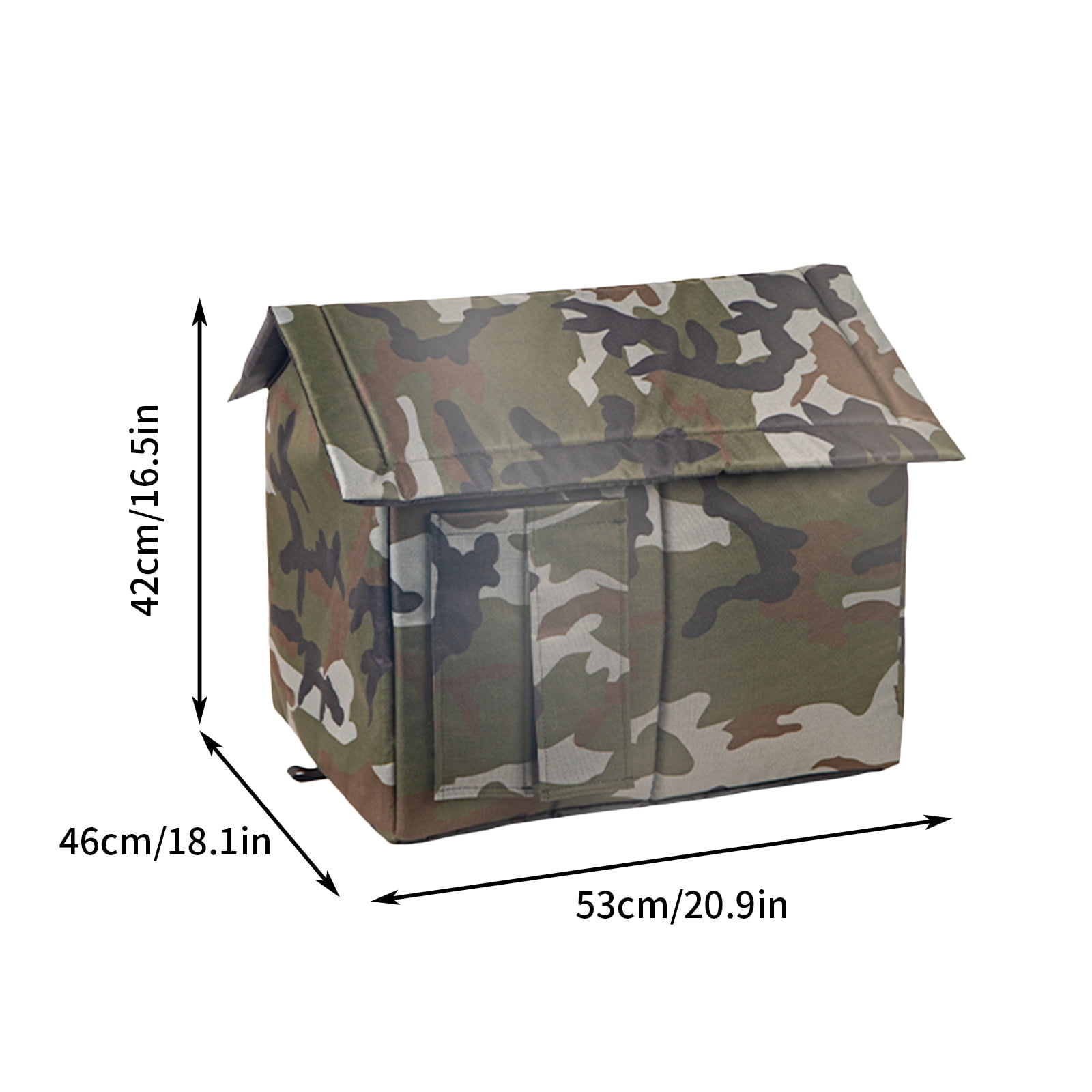 Openpig Outdoor Cat House-Large Weatherproof Cat Houses for Outdoor/Indoor Cats Feral Cats Shelter(Camo)