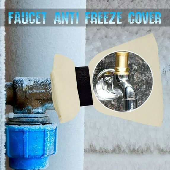 Openpig Outdoor Faucet Covers for Winter Freeze Protection Reusable Hose Bib Covers 5.5" W x 7.8" H Outside Waterproof Spigot Covers Winter Insulated Faucet Freeze Protector Faucet Socks