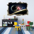 thumbnail image 1 of Openpig Outer Space Galaxy Planet Earth Wall Sticker, Solar System Magic 3D Window Removable Wall Decal, Children Kids Baby Home Room Nursery Decorative Adhesive Art Wall Mural, 1 of 9