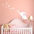 thumbnail image 1 of Openpig Removable Nursery Room Wall Decor Cute Elephant Blowing Butterfly Wall Decal Art Vinyl Wall Decor Sticker for Baby Bedroom, 1 of 1