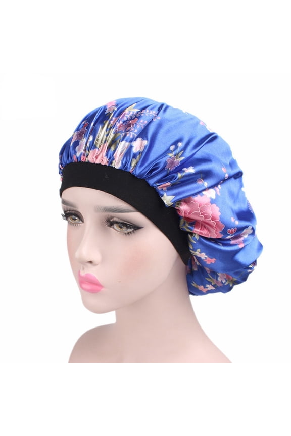 Satin Bonnet Silk Bonnet Hair Bonnet for Sleeping-Slouchy Beanie Hat Satin Sleep Cap for Women's Natural & Curly Hair