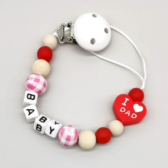 Openpig Silicone Pacifier Clip with One-Piece Design for Baby Boys and Girls, Soft Flexible Clips with Texture for Baby Essentials