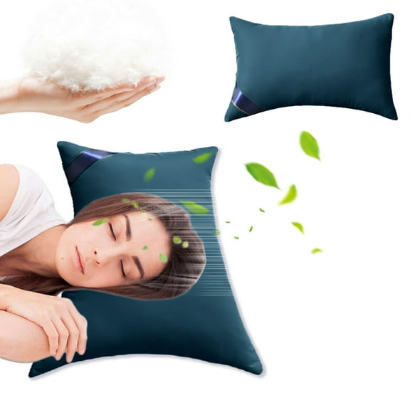 Openpig Small Shredded Memory Foam Pillow for Hotel and Camping - Compressible Firm Bed Pillow, Breathable Cover, Machine Washable, Backpacking and Car