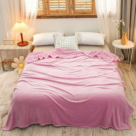 Openpig Soft Fleece Blanket Size - Luxury Bed Blankets Lightweight Plush Fuzzy Cozy Blanket for Sofa, Couch, Travel, Camping, 40x60 inches