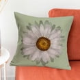 thumbnail image 1 of Openpig Summer Pillow Covers 18x18 in Sage Daisy Floral Couch Pillow Cases Flower Bloom Throw Pillows Decor for Room Bedroom Coushion Outdoor, 1 of 6
