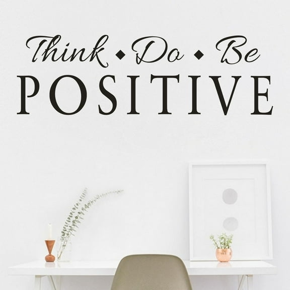 Openpig Think, do, be Positive Removable Vinyl Wall Art Inspirational Encouragement Poetry Quotes and Saying Home Decor Decal Sticker