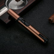 Openpig Torch Lighter Windproof Jet Flame Lighter, Refillable Butane Long Pen Shape Lighters with Gas Window, Versatile Kitchen Outdoor Candle Baking BBQ