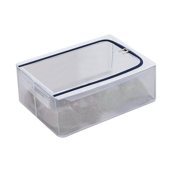 Openpig Transparent storage shoe box Steel structure free installation shoe cabinet to prevent air moisture protection Shoes clothing toys storage box with lid and handle storage box