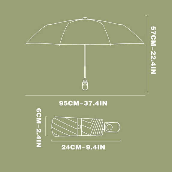 Openpig Travel Folding Umbrella Automatic Open/Close Handle Coating Layer Fabric Blocking/Lightweight Small Backpack/Rain Sun