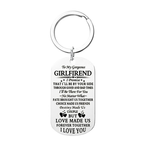Openpig Valentine's Day Gift To My Boyfriend/To My Girlfriend Tag Necklace, Tag Necklace for Couple, Inspirational for Jewelry