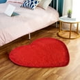 thumbnail image 1 of Openpig Valentine's Day Heart Rug Valentine Heart Shaped Door Mat Red Heart Mat Soft Fluffy Heart Area Rug for Home Living Room Bedroom Kitchen Decor, 1 of 8