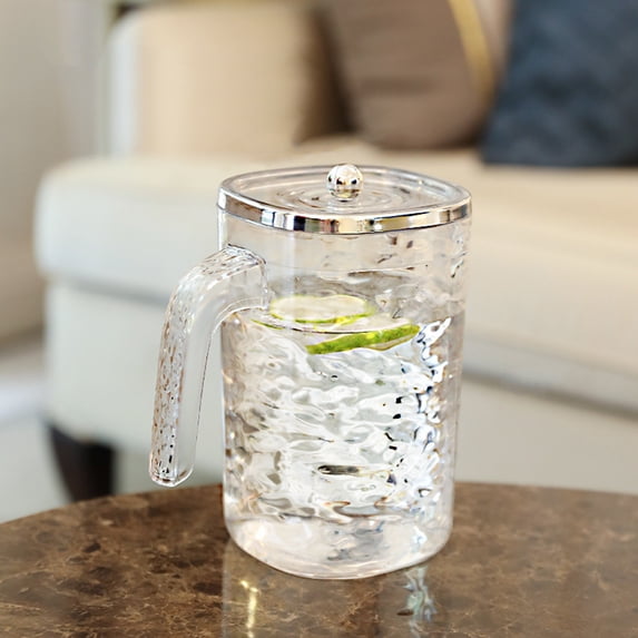 Openpig Water Pitcher with Lid | Glass Pitcher | Iced Tea Pitcher | Glass Beverage Pitcher Featuring Secure, Spill Proof Lid and Stylish Handle, Perfect for Home Use and Entertaining