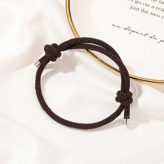 Openpig Woven Rope Bracelet Vintage Braided Rope Wrist Bracelet Adjustable Knot Rope Bracelet Chain Jewelry for Women