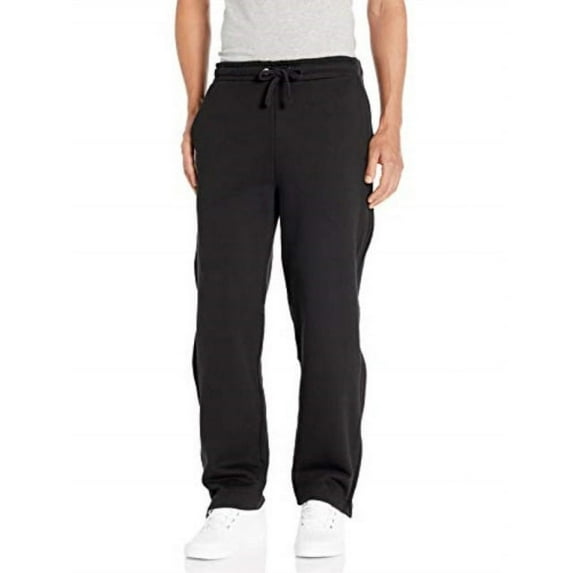 Opens TOP to BOTTOM-Full-Length Side-Zipper Fleece Pants with Pockets