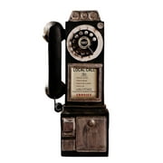 Openuye Vintage Rotate Classic Look Dial Pay Phone Model Retro Booth Home Decoration Ornament New