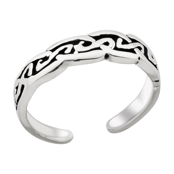 Openwork 925 Sterling Silver Toe Ring