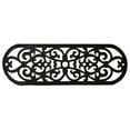 thumbnail image 1 of Openwork Rubber Stair Treads 9x36 Inch, Non-Slip Stair Mats Set of 1, Heavy Duty Indoor/Outdoor Staircase Pads, Scroll Design Black Step Mats, 1 of 4