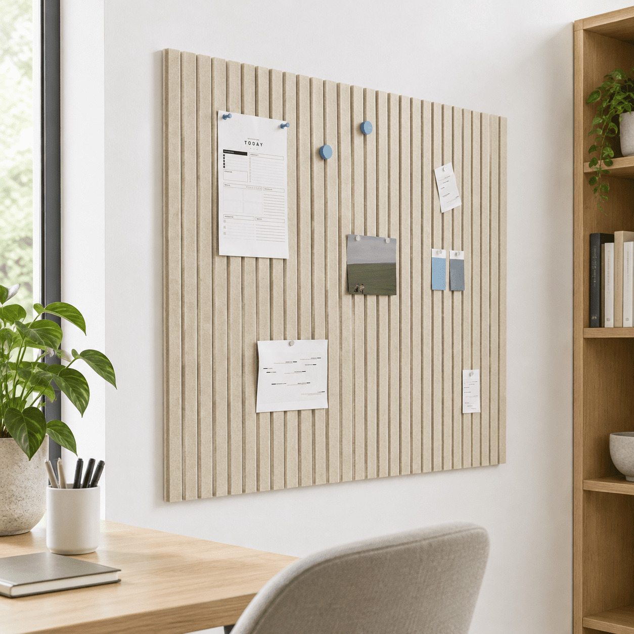 Opera Panel Opera 12-pack Slatted Acoustic Wall Panels Cork Alternative 48