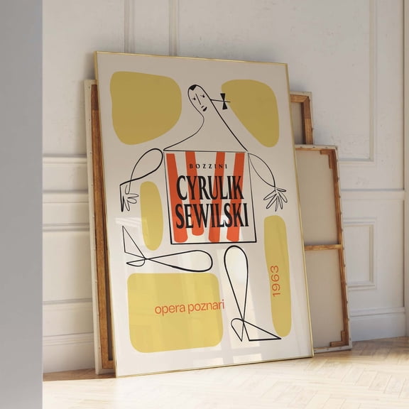 Opera Art Exhibition Jazz Poster Home Wall Decor Unique Poster Illustration Print Poster Theatre Exhibition Vintage Retro Trending UNFRAMED PAPER POSTER, Home Decor, Vintage Gift, Living Room Dercor